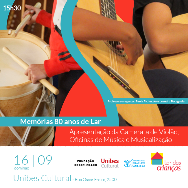 80 anos Lar, apresentação de música na Unibes