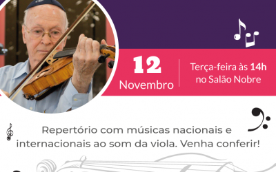 Apresentação Musical de Estevão Berger com solo de viola