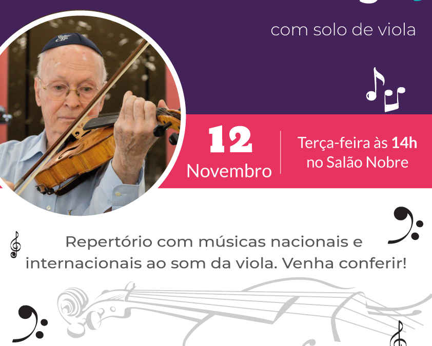 Apresentação Musical de Estevão Berger com solo de viola