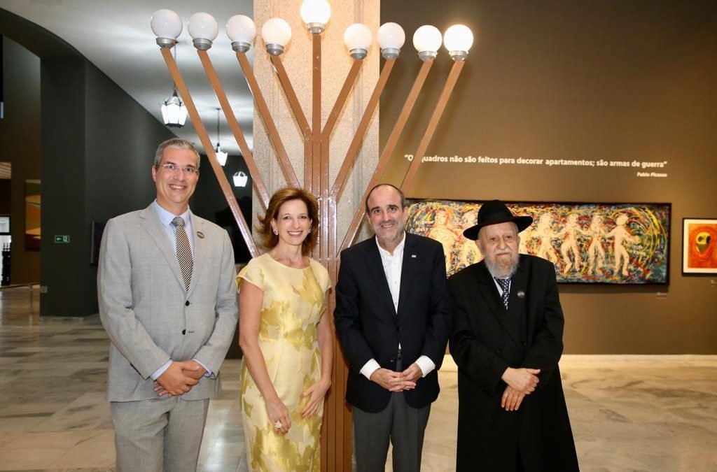 Rabino Michel representa a CIP no Palácio dos Bandeirantes
