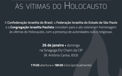 Ato em memória às vítimas do Holocausto