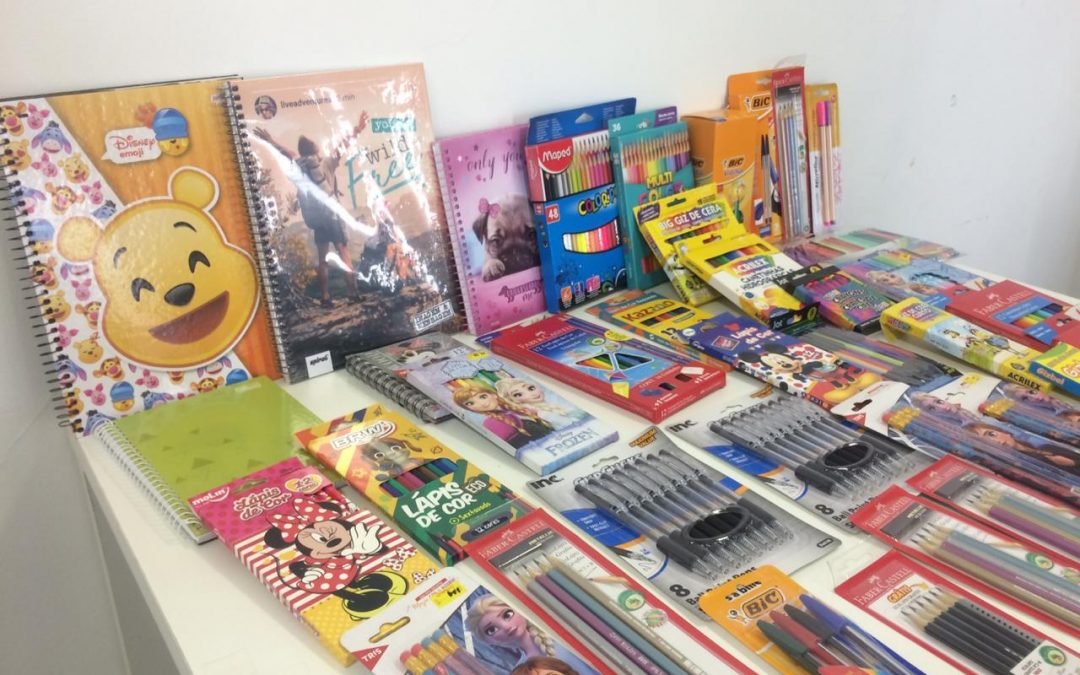 Quase 3 mil unidades de material escolar foram arrecadadas na campanha de Purim