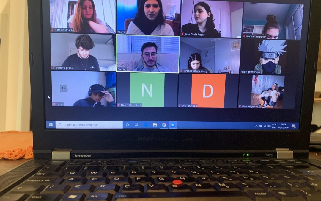 Futuras lideranças das tnuot seguem em formação durante a quarentena