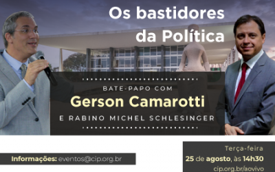 Bate-papo com o jornalista Gerson Camarotti e o rabino Michel