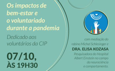 Sucot | Os impactos de bem-estar e o voluntariado durante a pandemia