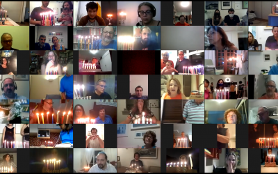 Acendimento comunitário das velas de Chanucá acolhe grupos da comunidade cipiana