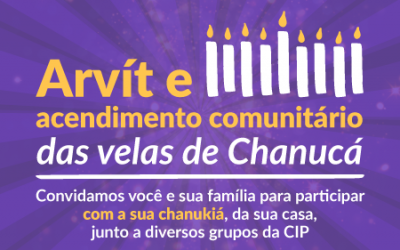 Arvít e acendimento comunitário das velas de Chanucá
