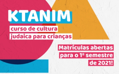 Ktanim — Matrículas abertas para o 1º semestre de 2021