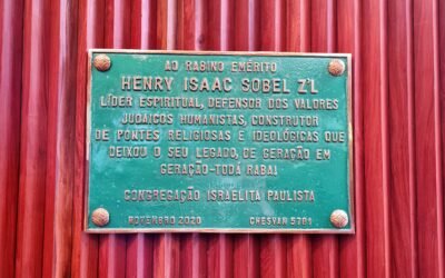 Sinagoga Etz Chaim da CIP recebe homenagem ao rabino Henry Sobel z’l e seu legado