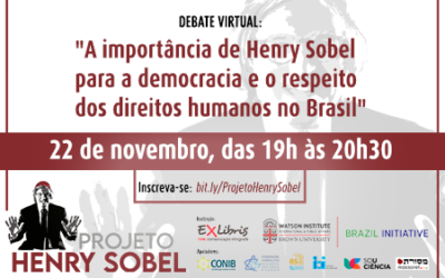 22/11 | A importância de Henry Sobel para a democracia e o respeito dos direitos humanos no Brasil
