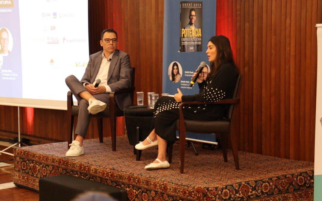 André Duek e Natalie Klein destacam a influência dos princípios judaicos no empreendedorismo no Café Literário