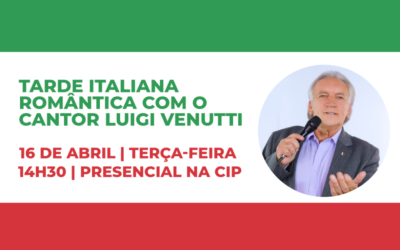 16/04 | Grupo Viver: Tarde italiana romântica com Luigi Venutti