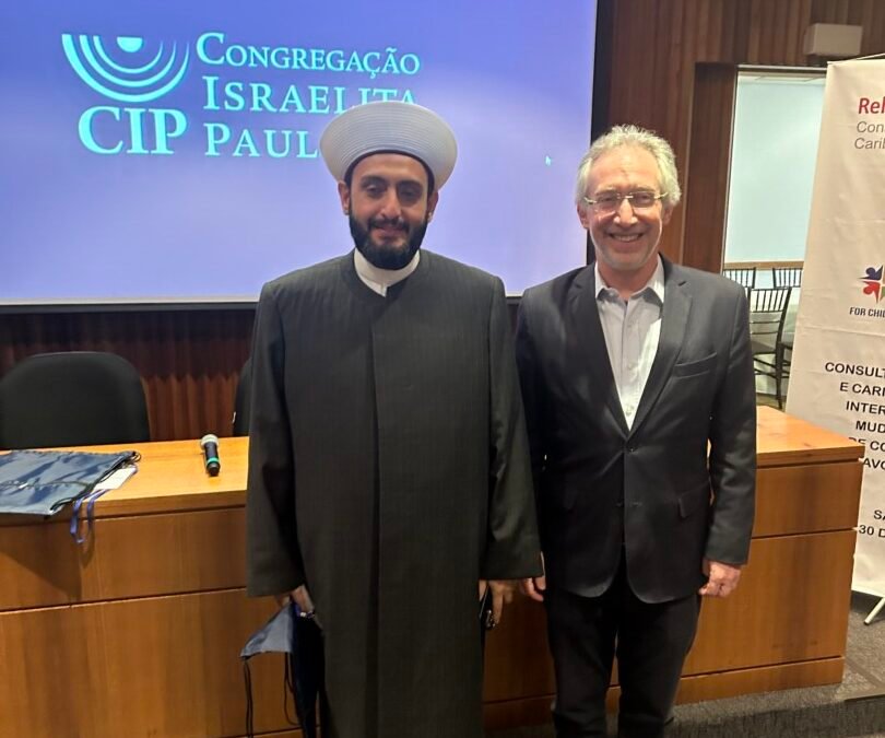 Diálogo inter-religioso: rabino Ruben recebe Xeique Mohamad Al Bukai na CIP