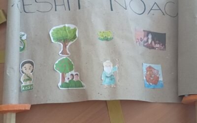 Ieladim celebra Simchá Torá com Torá criada pelas crianças